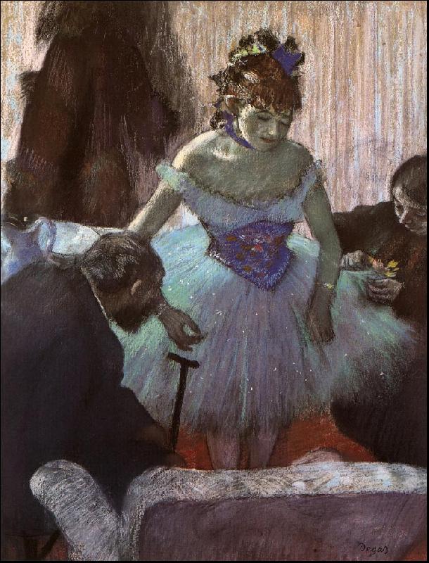 Edgar Degas Before the Entrance on Stage oil painting image